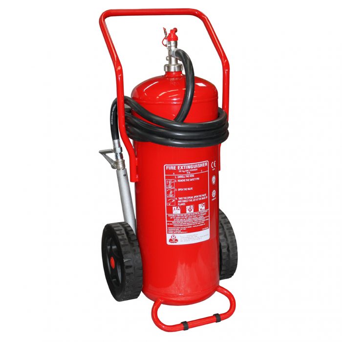 50 kg Jauhesammutin pyörillä