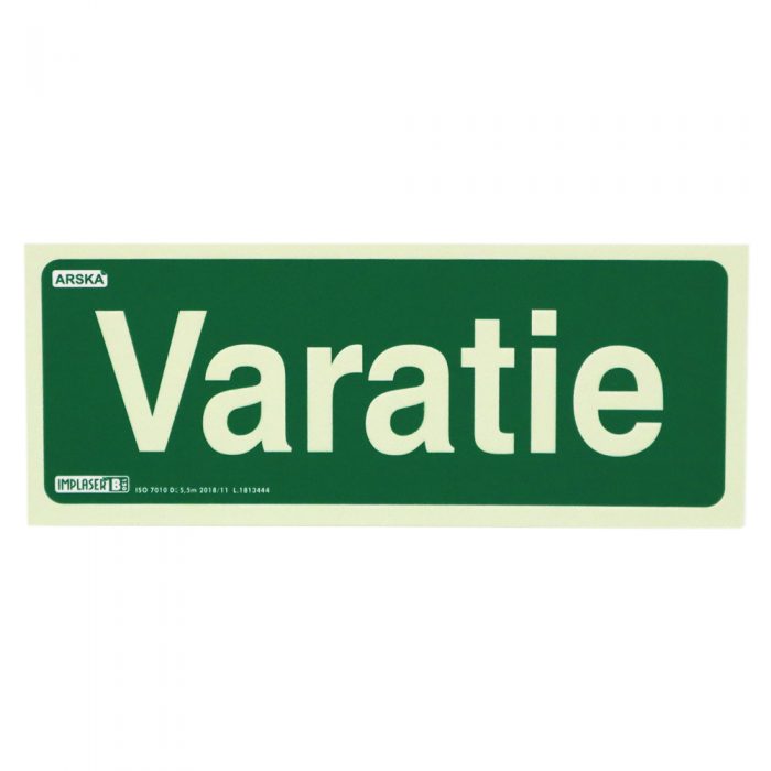 Jälkivalaiseva Varatie opastekyltti